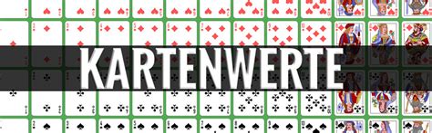 Kartenwerte beim Blackjack und die Berechnung .